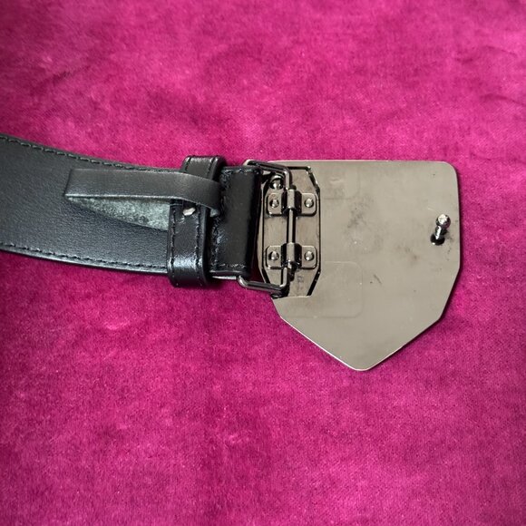 PHILIPP PLEIN Leather Belt Hexagon, Size 115 - Picture 10 of 17